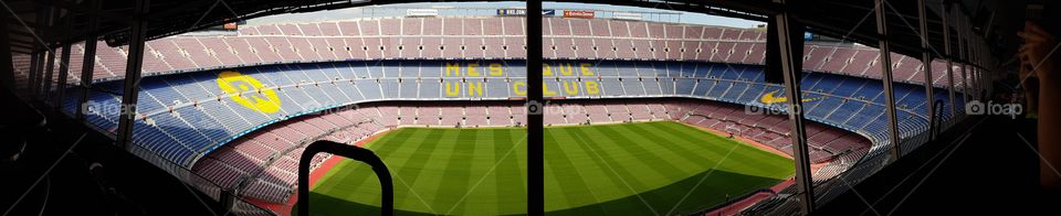 Panorama im Camp Nou