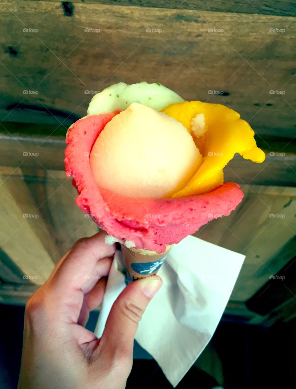 Colorful gelato