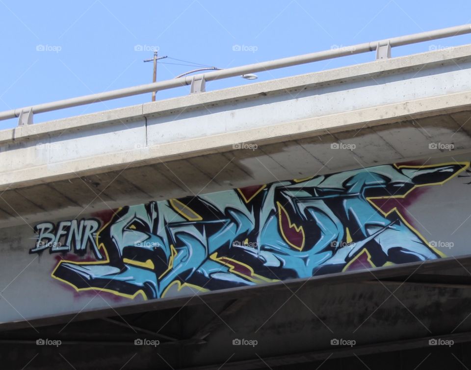 Graffiti on a overpass in LA