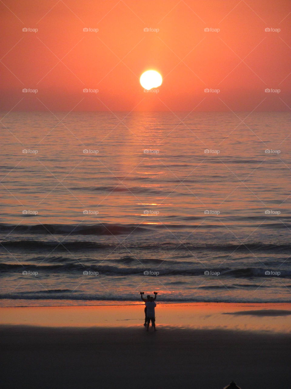 Sunset, Dawn, Water, Evening, Beach