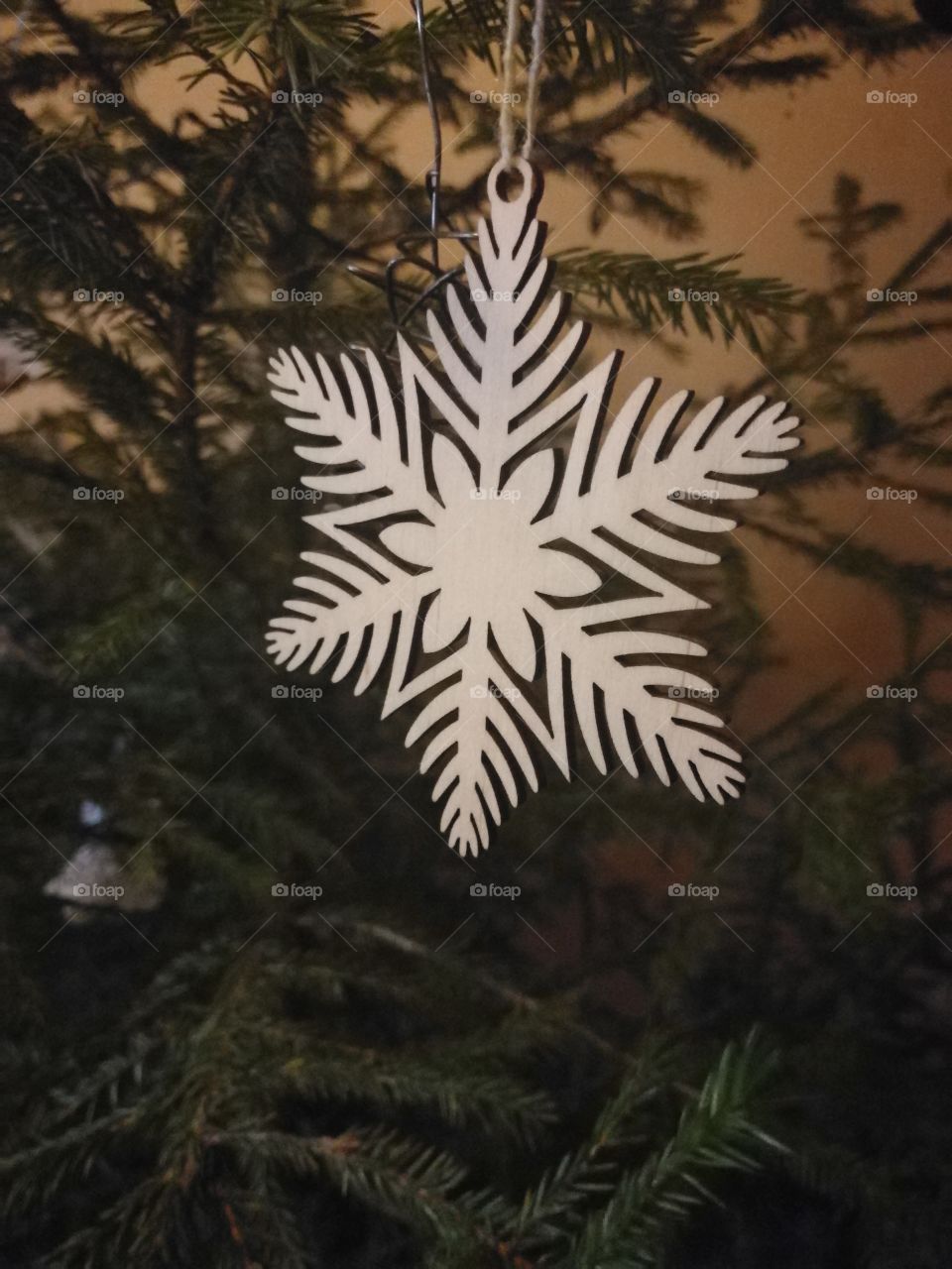 Snowflake in Christmas Tree