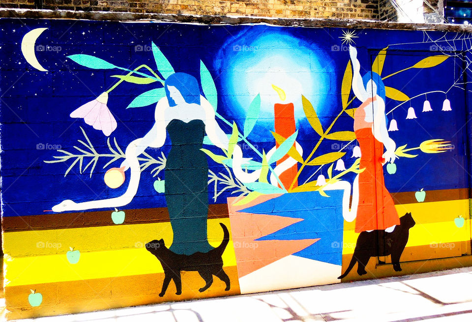 Black Cat Alley Murals
