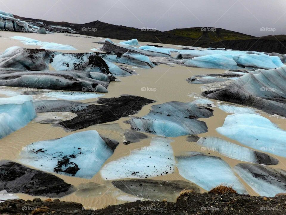 Melting glacier