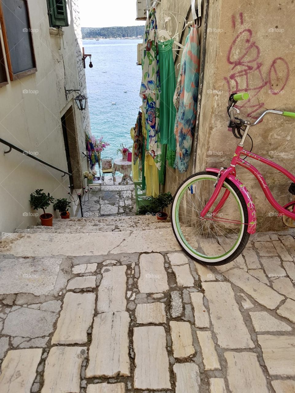 Bike in the streets of Croatia