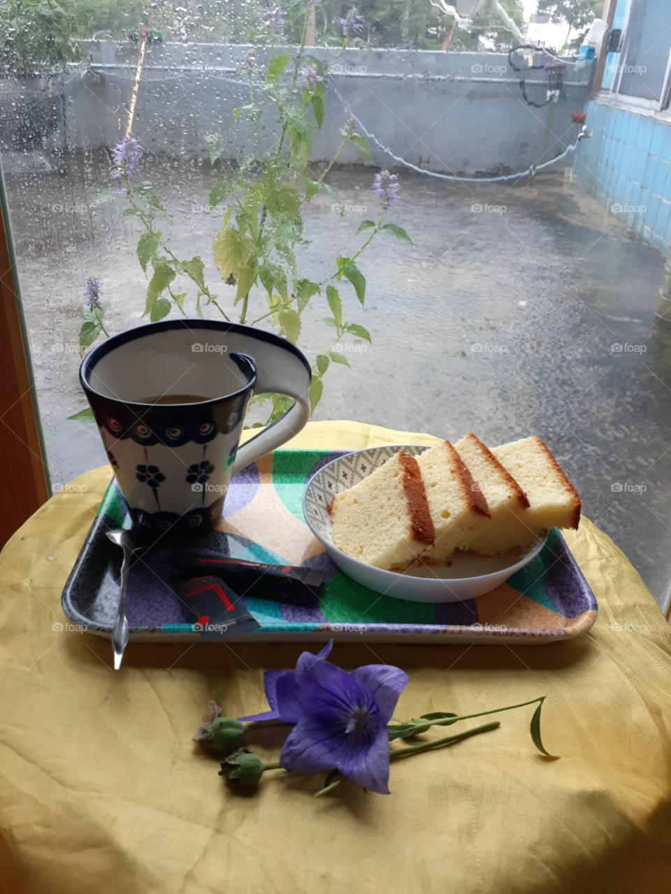 hot coffee on rainy cold days