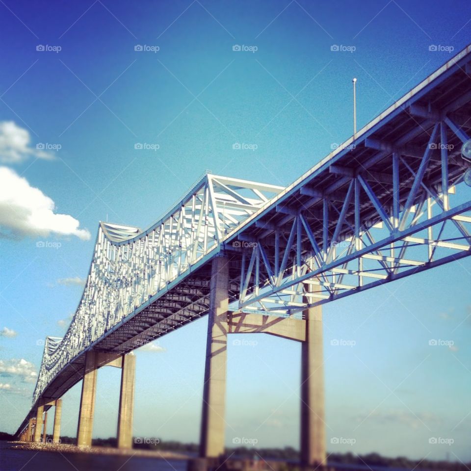Bridge, Sky, Architecture, No Person, Water