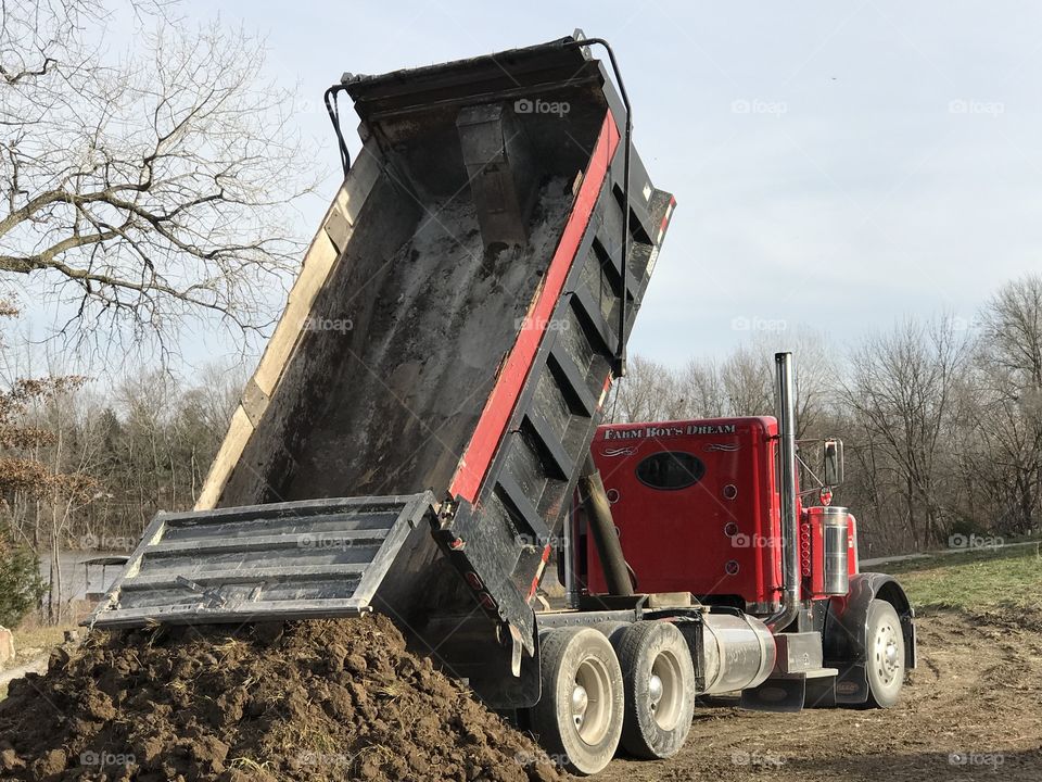 Dump Truck at Holiday Lake