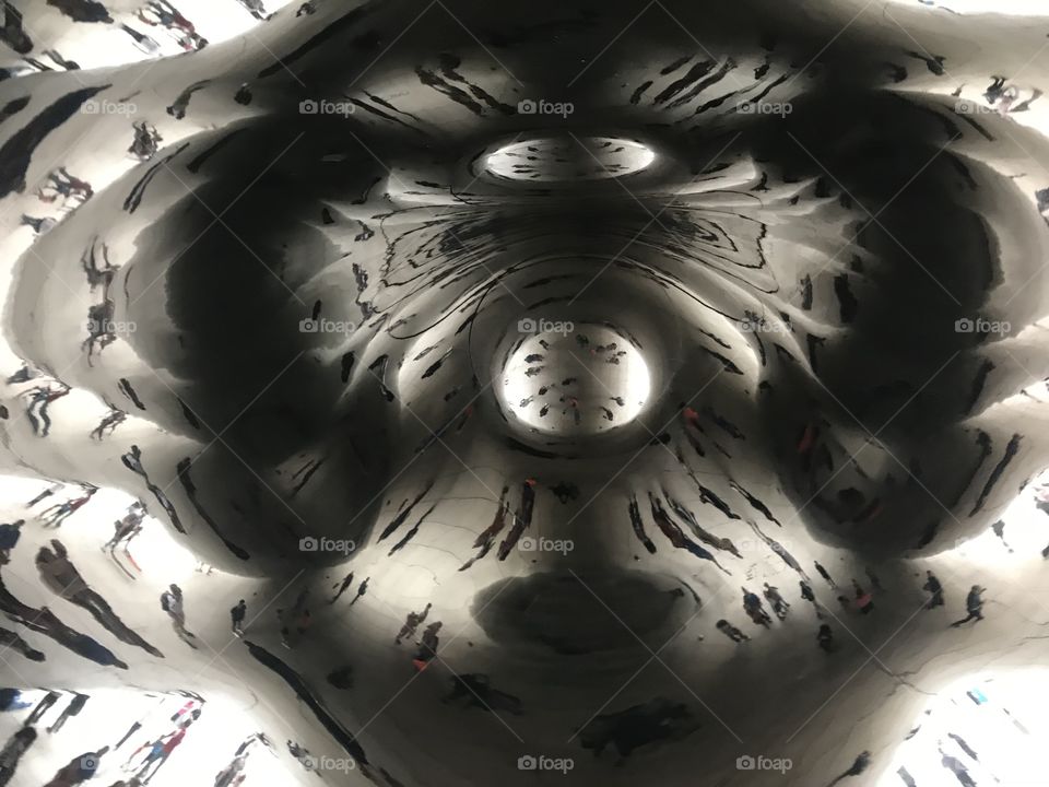 Underneath the Chicago “Bean” #CloudGate