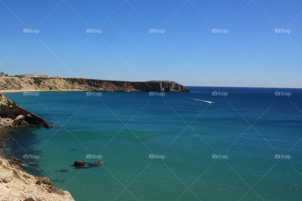 Seascape in Alentejan in Portugal