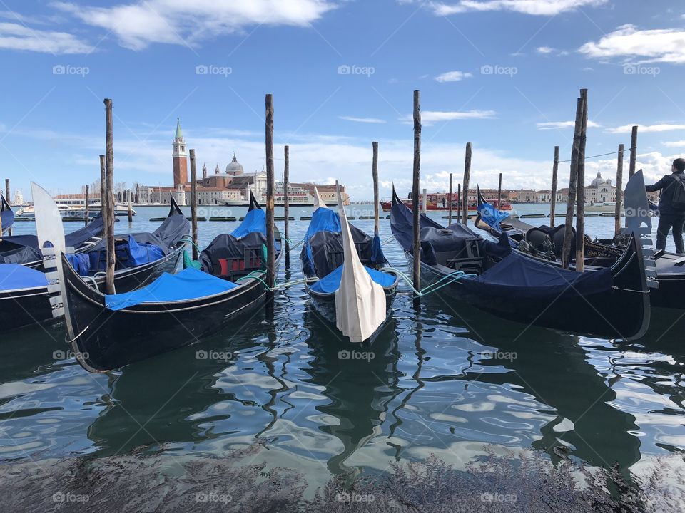 Gondolas at Venice