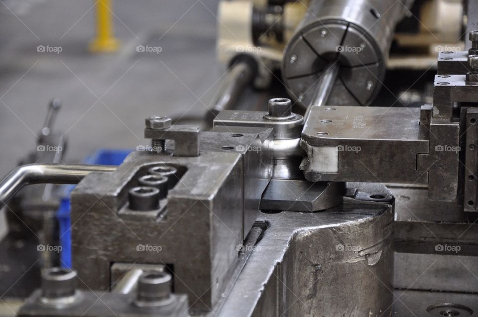 Bendingmachine in progress.