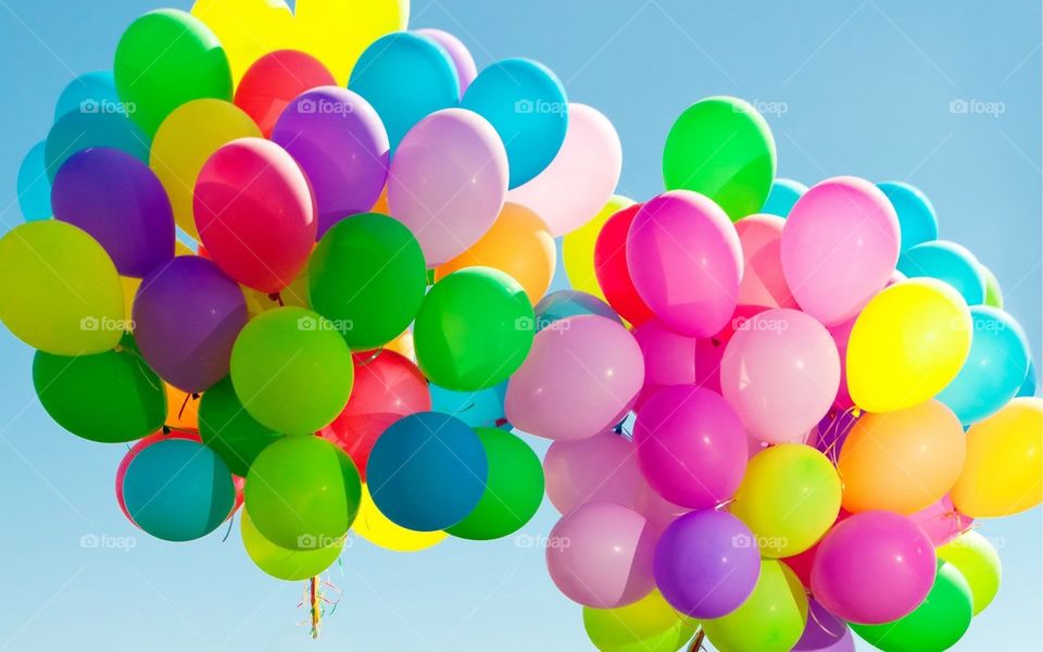 No Person, Helium, Bright, Motley, Balloon
