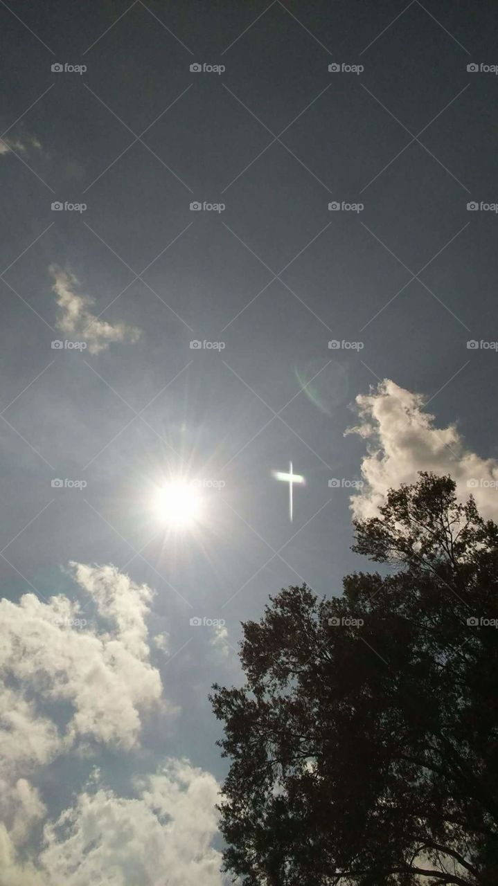Cross in the sky