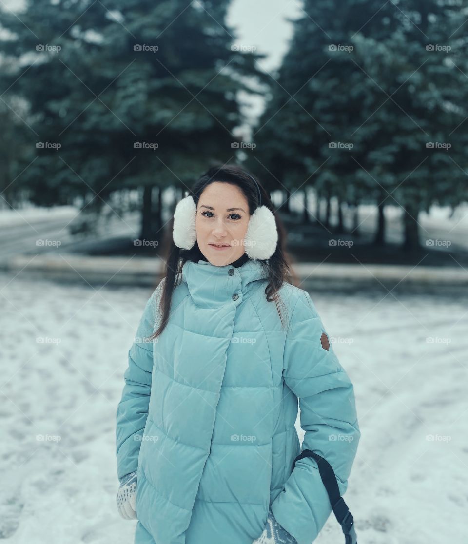 Outdoors girl portrait