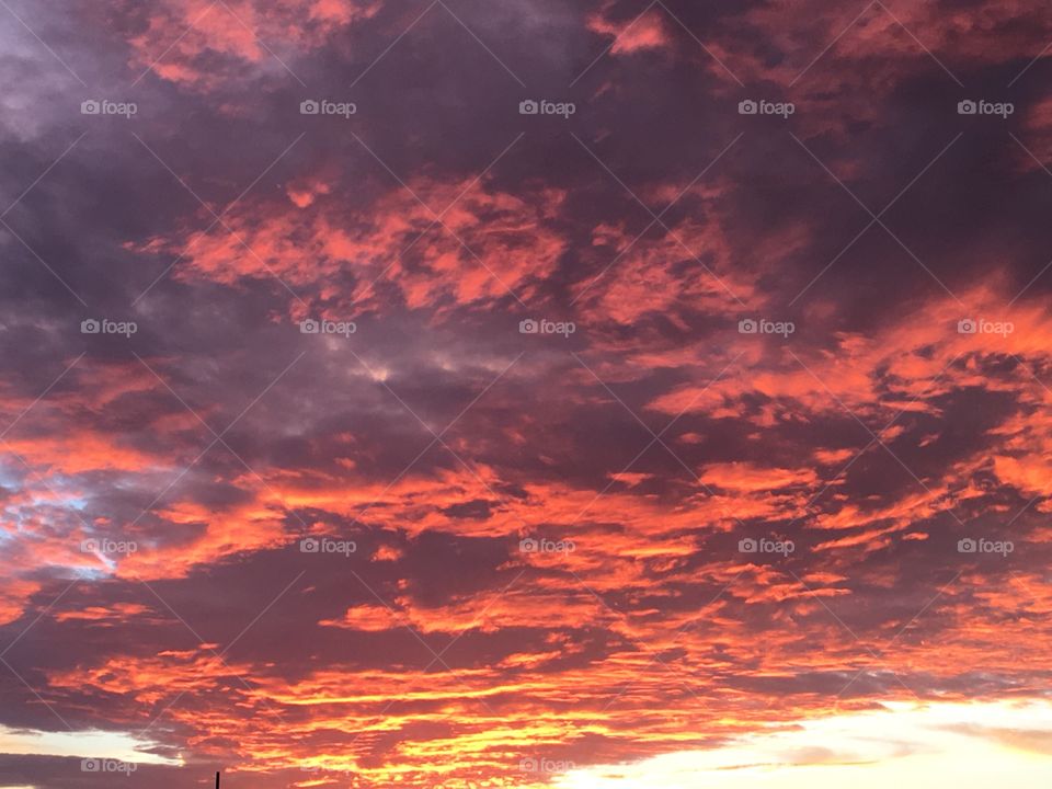 View of clouds during sunset
