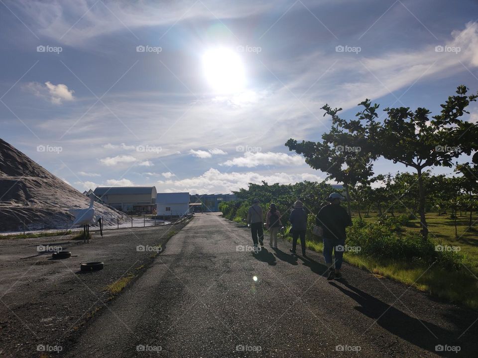 walking on the countryside