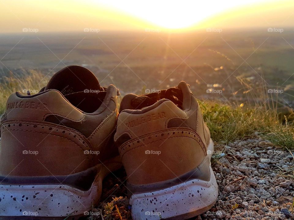 picture from the ground at Siria Fortress, Romania