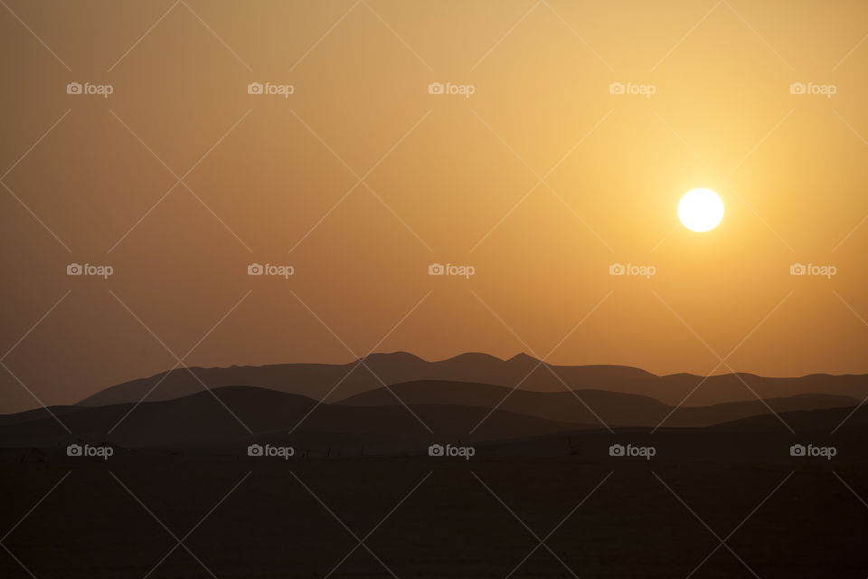 Layers of desert sea