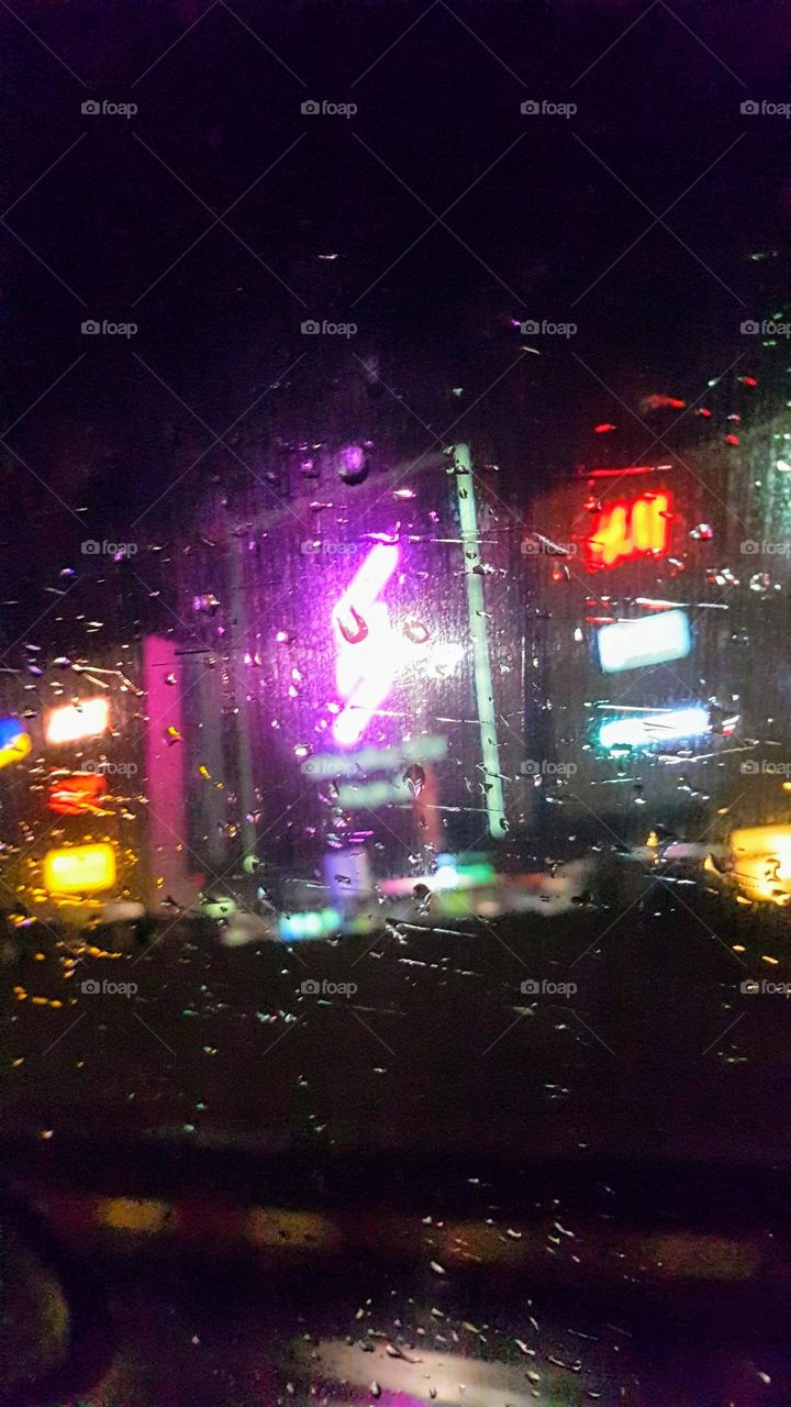 rain on window