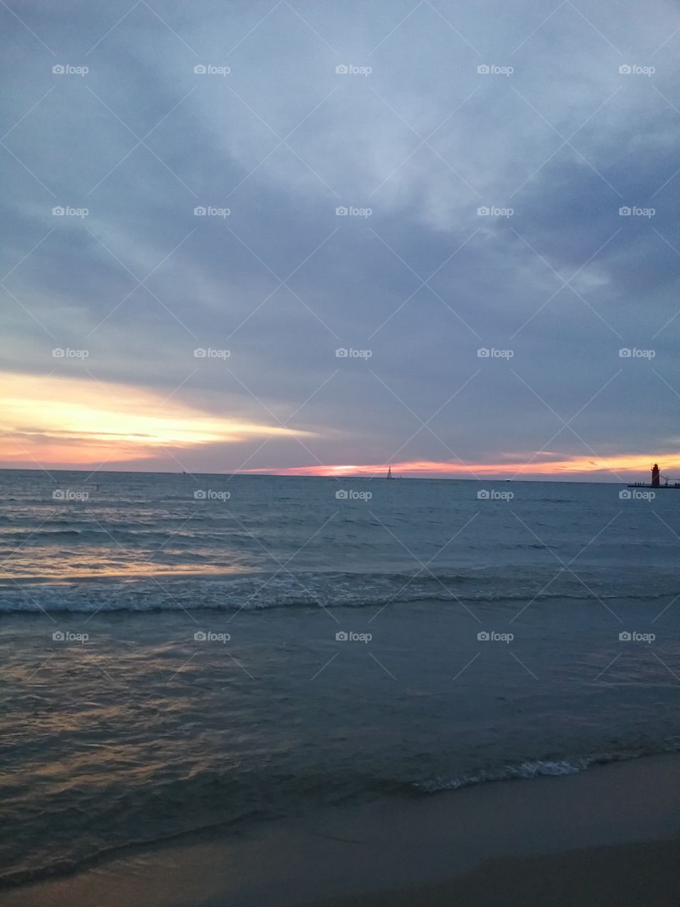 Sunset over Water, August