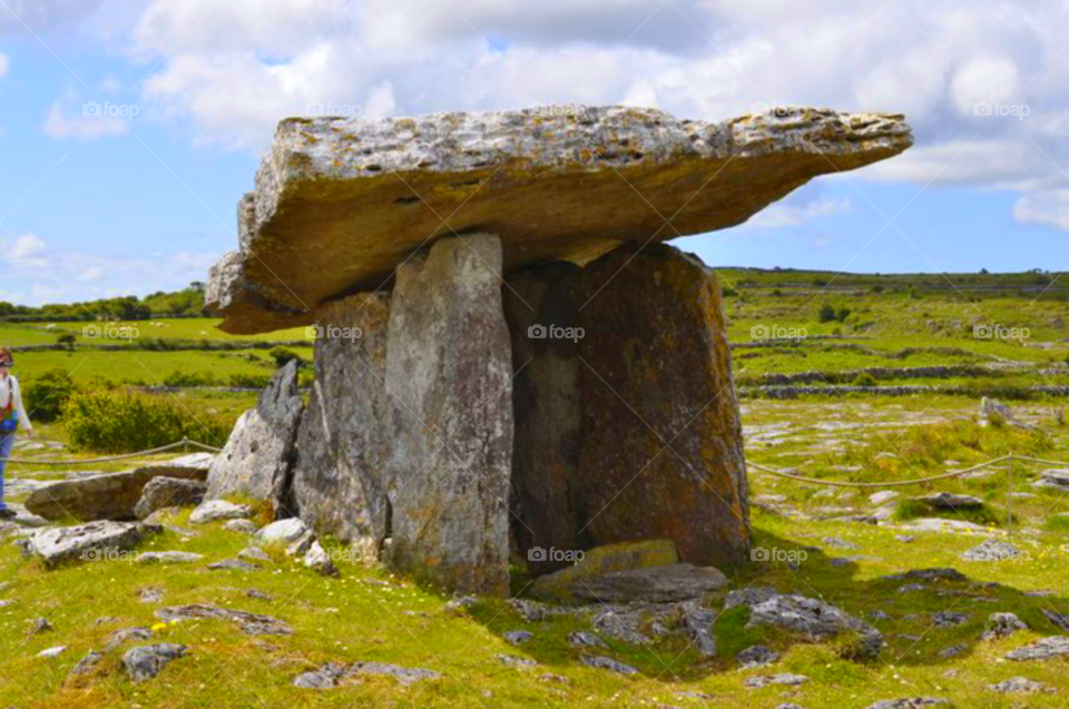 tomb. an ancient burial site in Ireland 