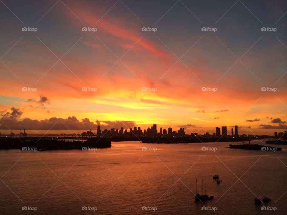 Miami orange bowl sky