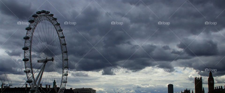 cloudy storm in London