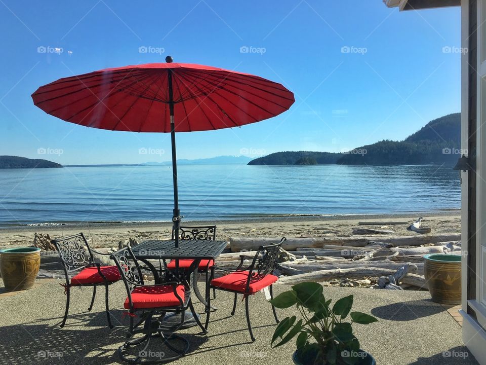 Beach house patio