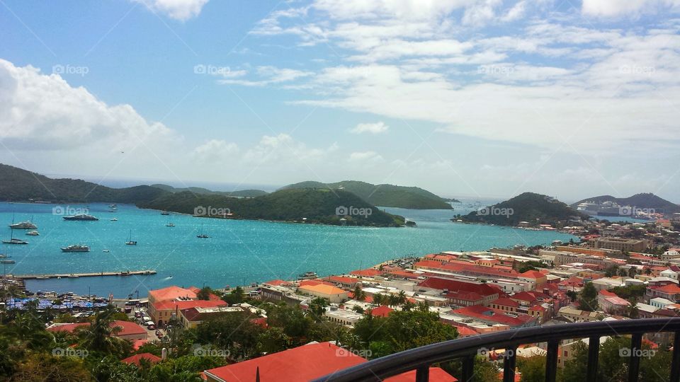 Taken from atop Blackbeard's Castle looking over Charlotte Amalie,  St Thomas USVI