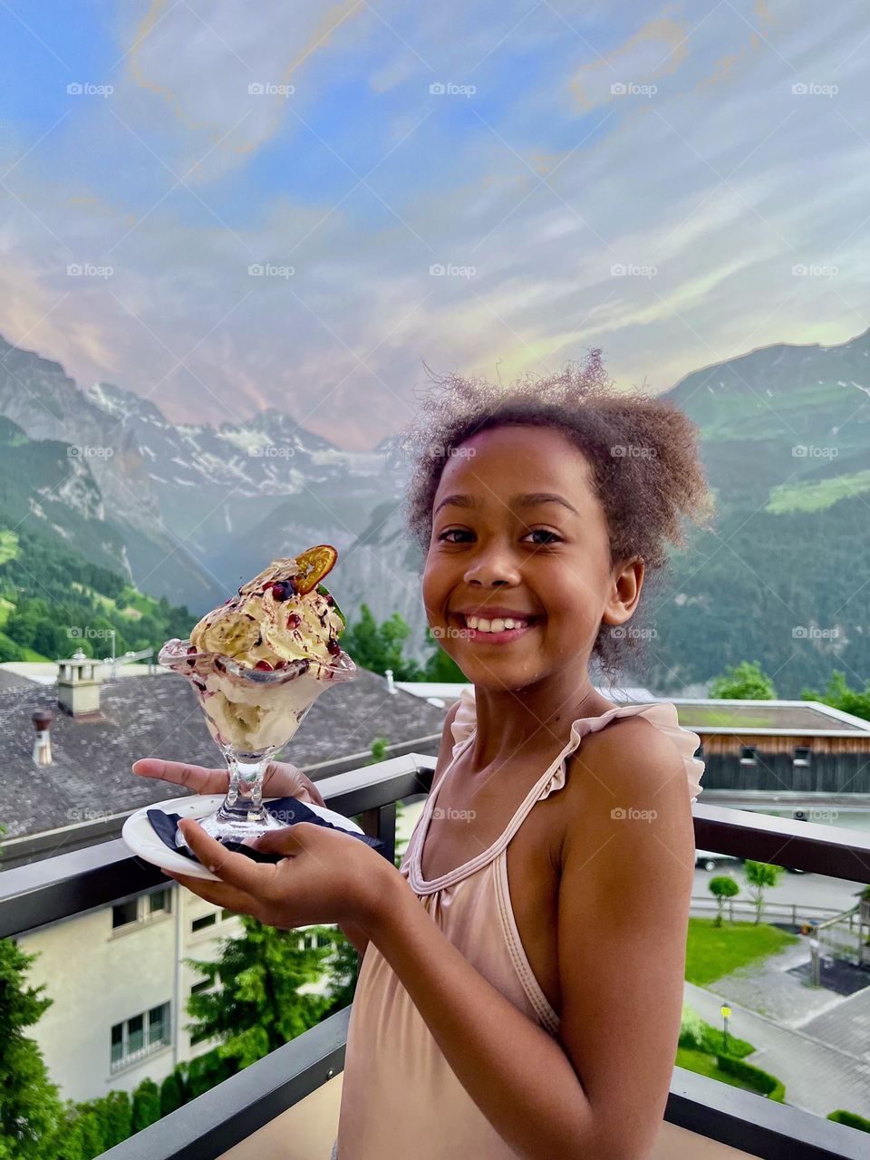 Ice Cream in the Swiss Alps