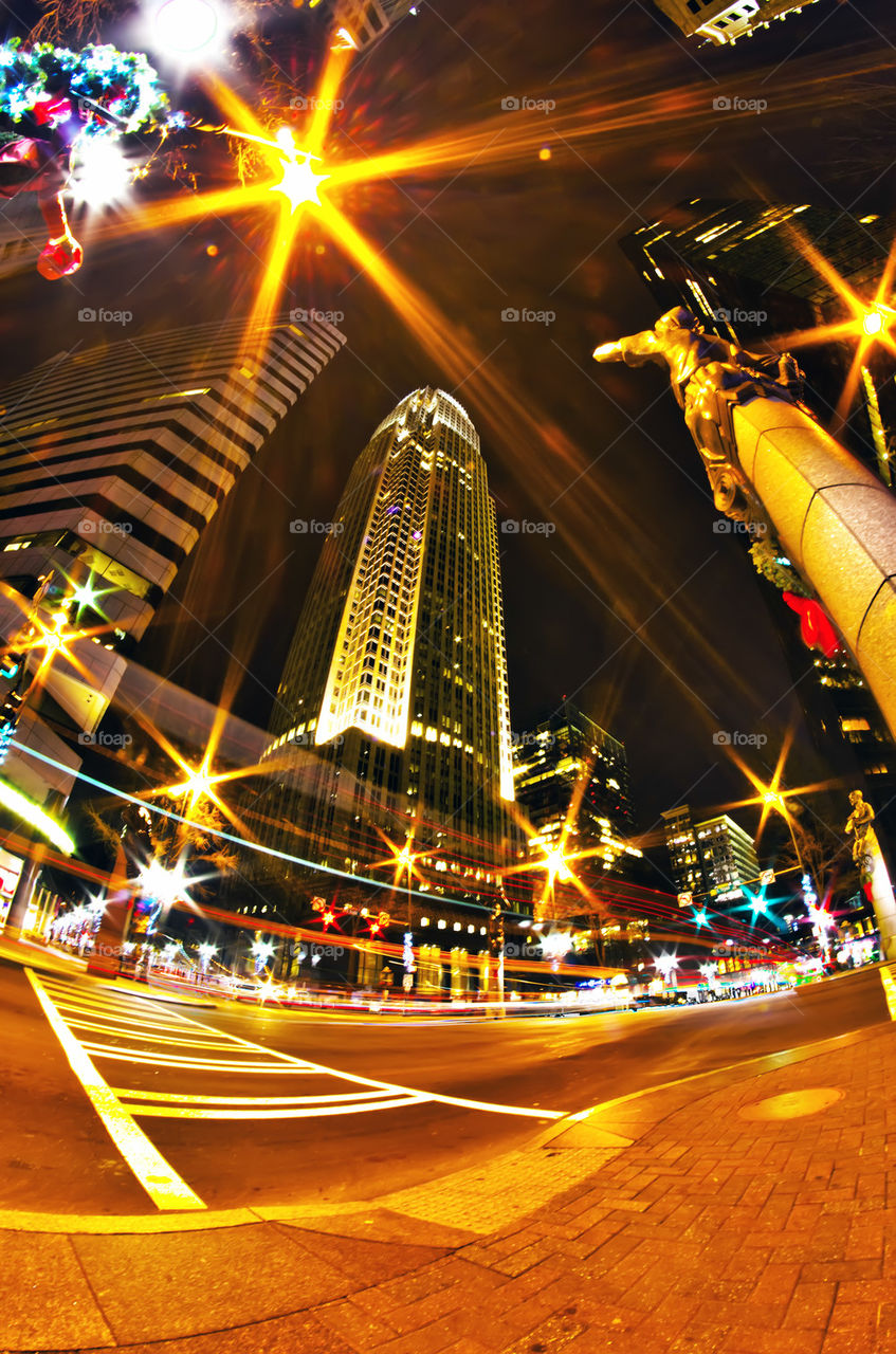 charlotte nc at night