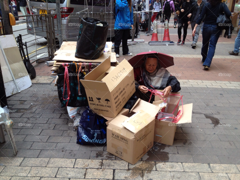 umbrella store mess old lady by hkmarj