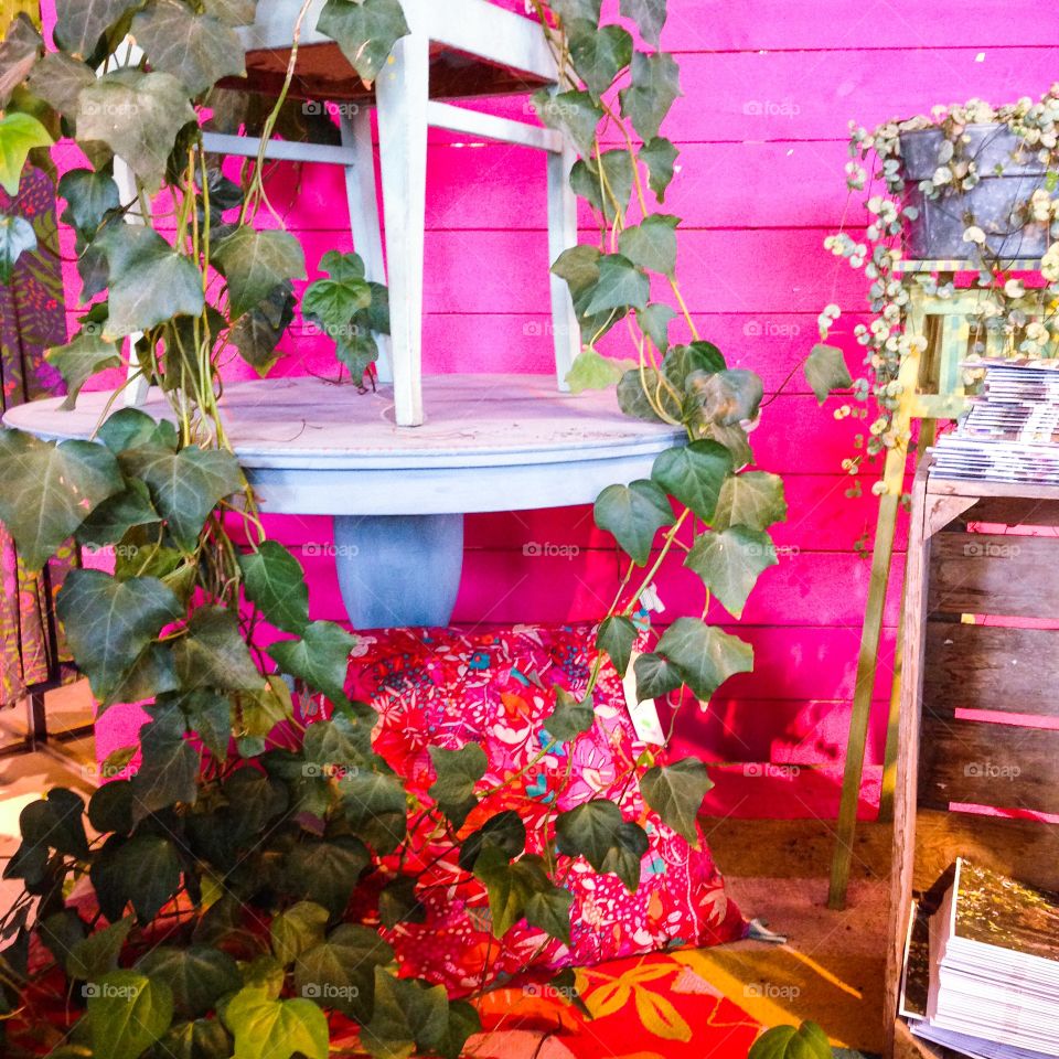 colourful shop interior