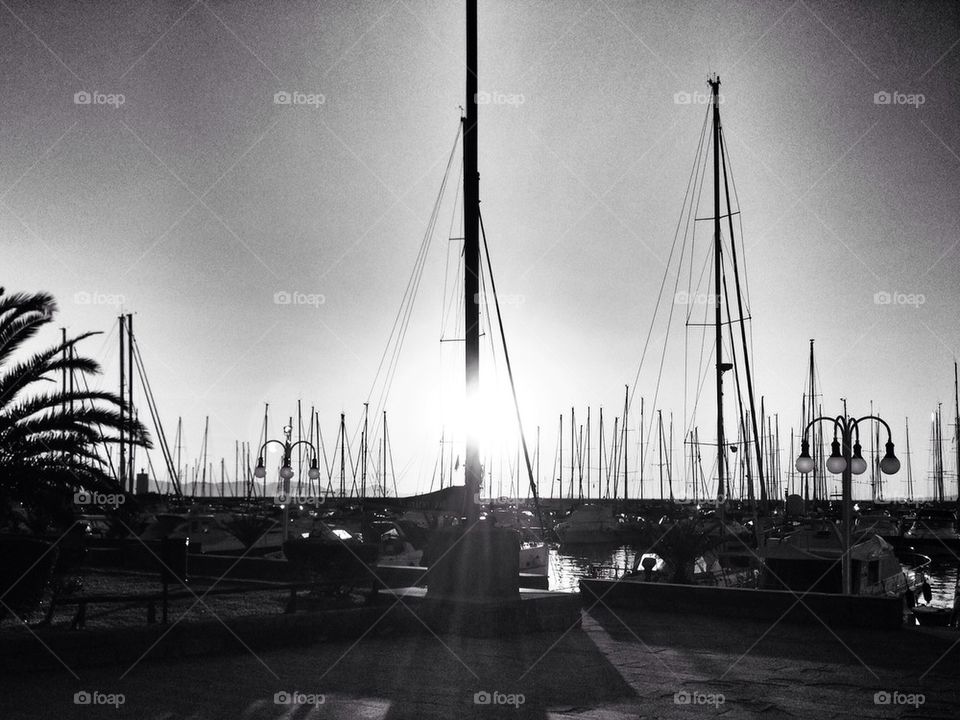 sunset sea punta ala porto / marina by alekime