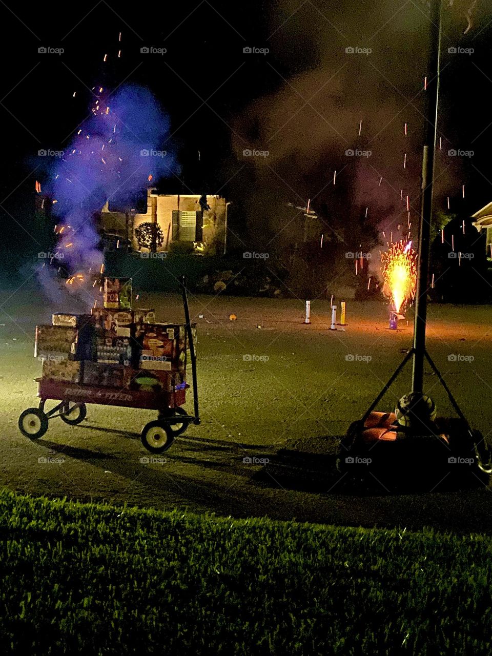 Wagon of July 4th fireworks!