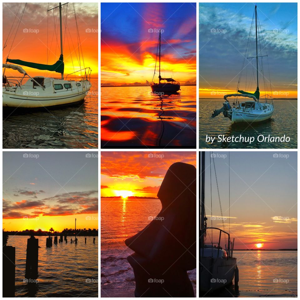 Sunrise collage