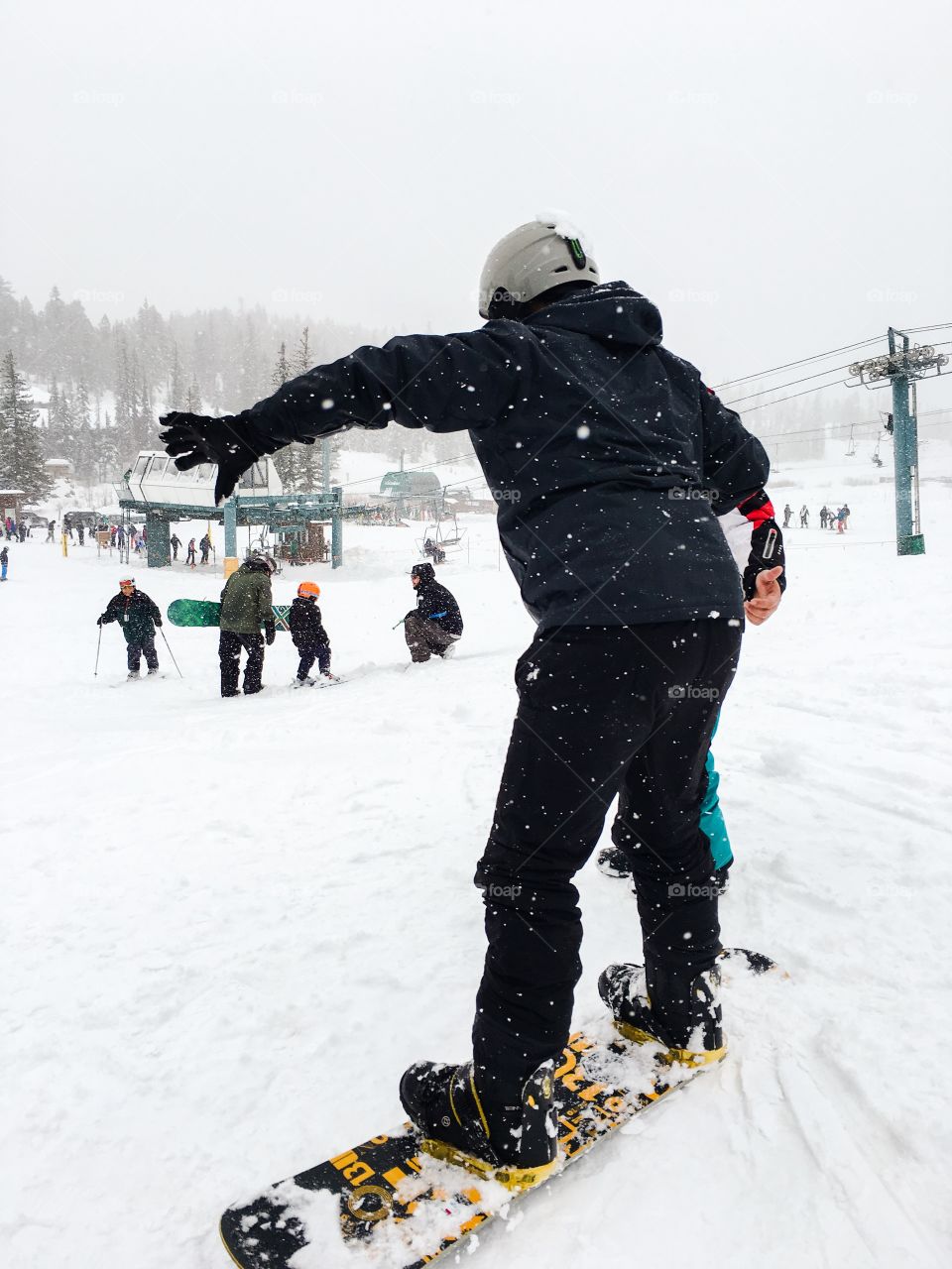 Learning to snowboard 