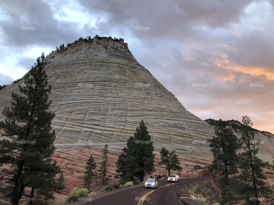 Checkerboard mountain