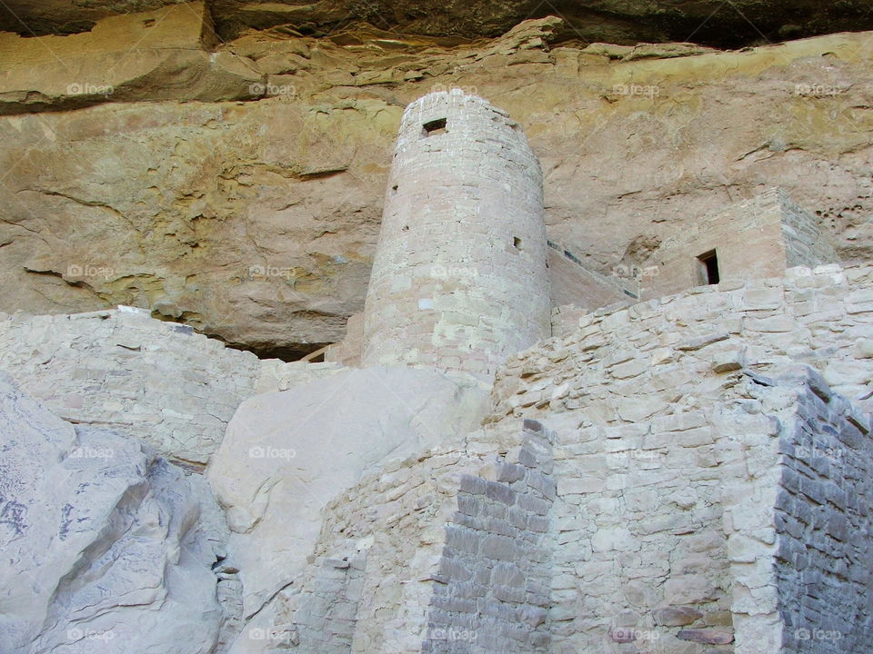 Tower at Mesa Verde. A tower in the Mesa Verde complex in Colorado