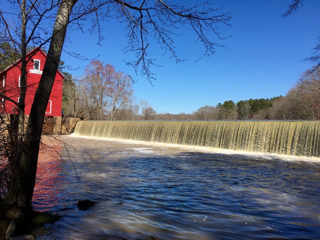 Old mill and waterfall 