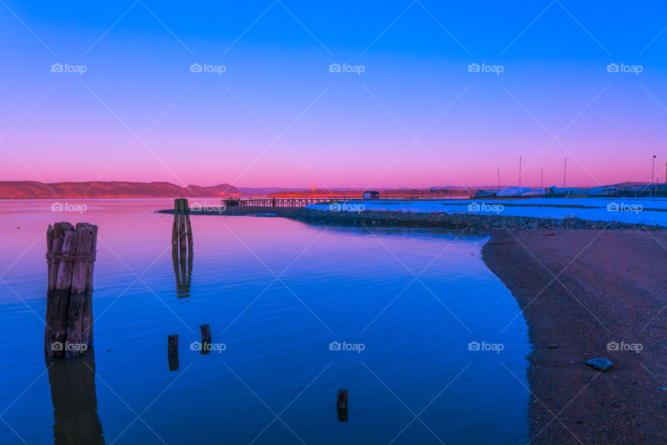 ossining ny winter sunrise mountains by delvec