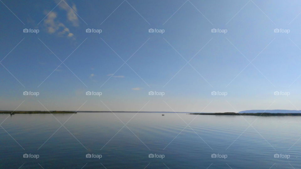 boundless water spaces of the Dnieper River in Ukraine