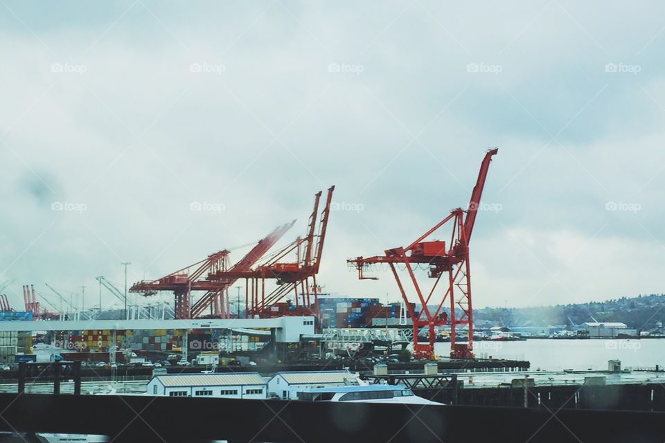 Water, No Person, Sky, Pier, Industry