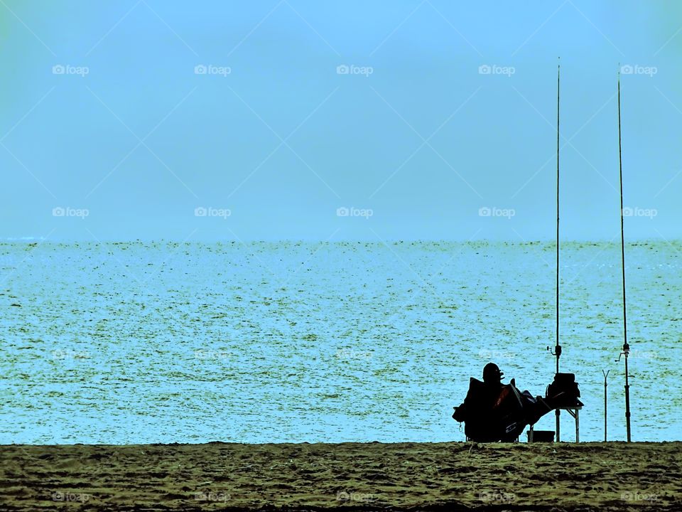 The tranquility that there is in the beach