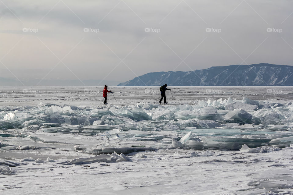 Baikal ice.
