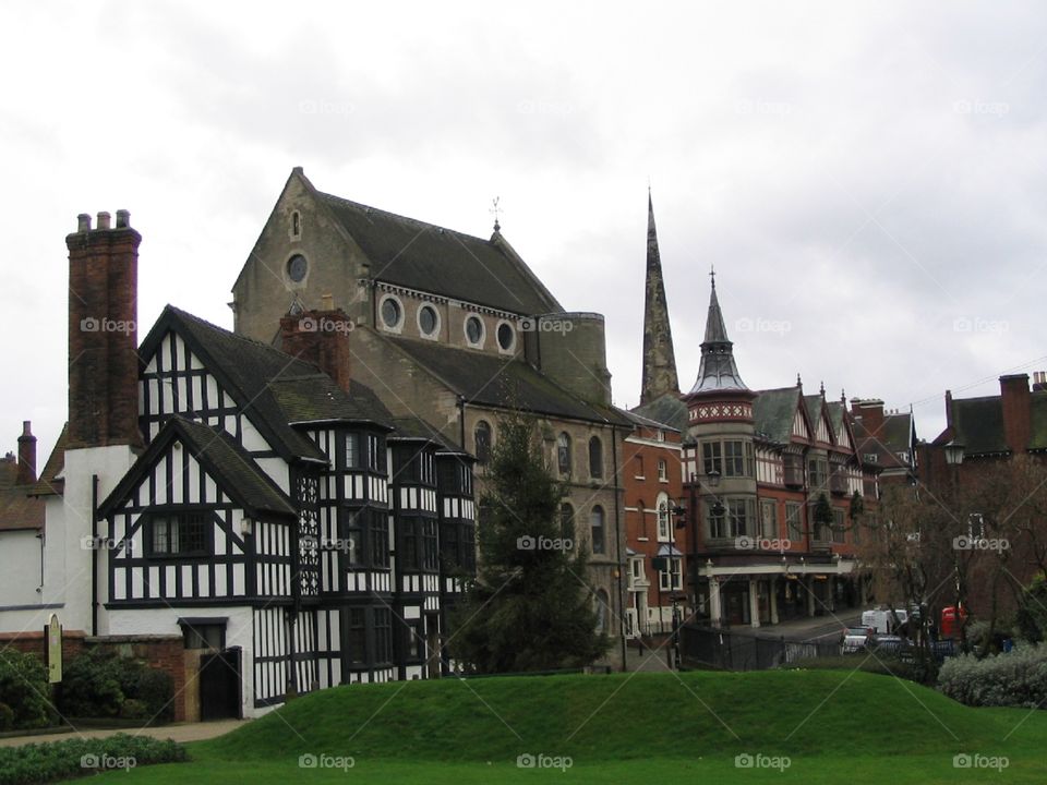 Beautiful Tudor building in Shrewsbury England