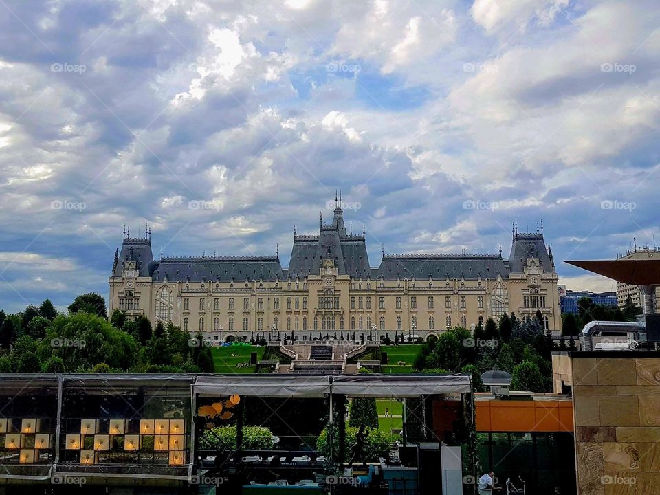 the cultural palace in the city of Iasi