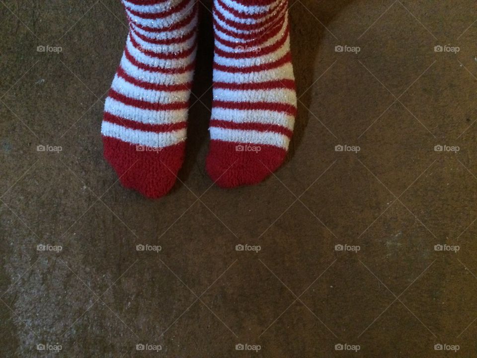 When Christmas and Cold weather Rolls into Florida comfy fun socks are on you know it's cold