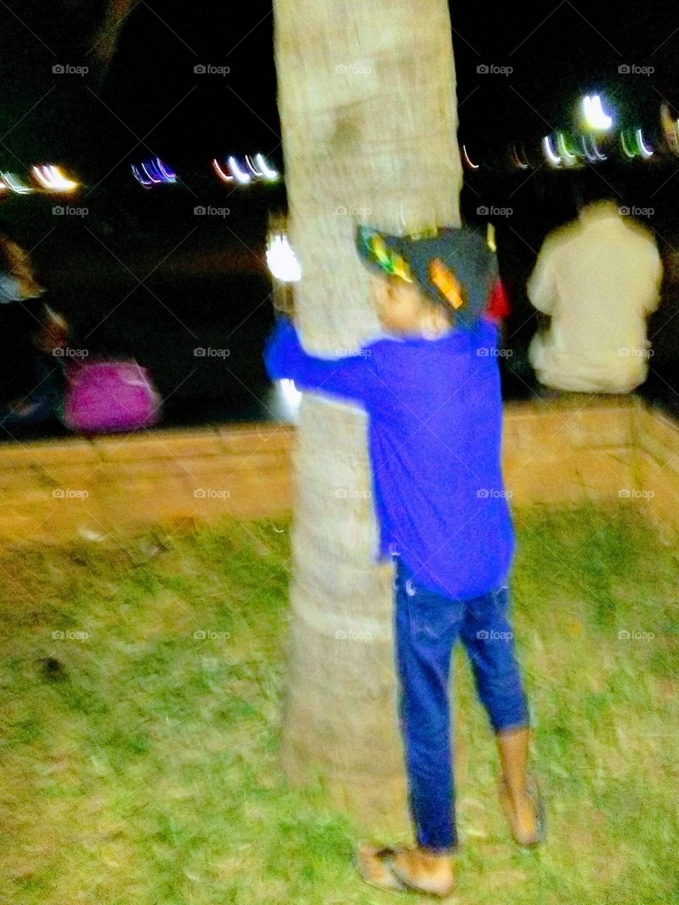 Playing with farm tree