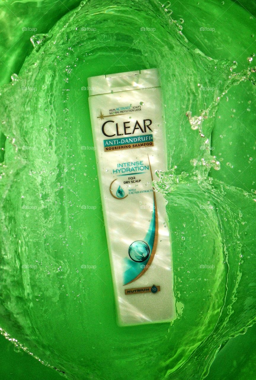 Product photography - shampoing clear 04